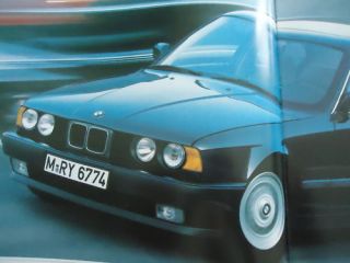 BMW 524td E34 Prospekt brochure
