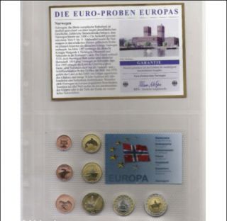 EURO PROBEN SATZ NORWEGEN 2004 (BTN) OVP