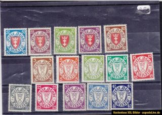 Danzig Briefmarken Michel 193  269 Postfrisch Originalgummi kein Falz