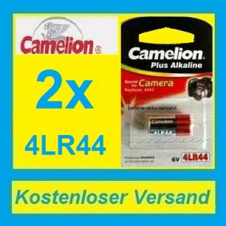2X Camelion 4LR44 PX28A V4034PX A544 6V Photo Batterie
