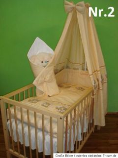 8tlg. Bettwäsche Set Kinderbett Himmelbett
