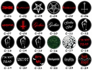 Wähle Buttons Rockabilly Punk Gothic Rock Metal Ska