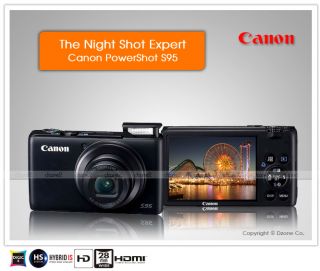 Canon PowerShot S95 Digital Camera NEU f2.0 10MP #C552