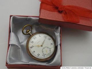 Taschenuhr 0,800 Silber Spiral Bregut Ankerhemmung Etui Pocket Watch