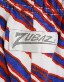 Vintage 90s ZUBAZ Zebra Stripe BUFFALO BILLS Work Out FOOTBALL Muscle