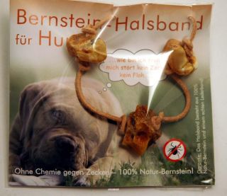 Hundehalsband Bernstein, Zeckenhalsband,Flohhalsband