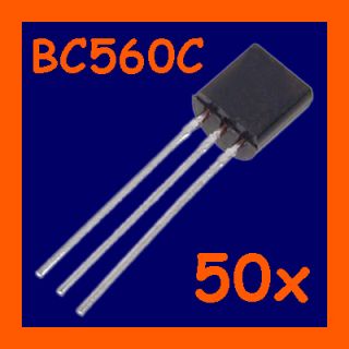 BC560C 50x Transistor PNP 45V 100mA BC560 TO92°