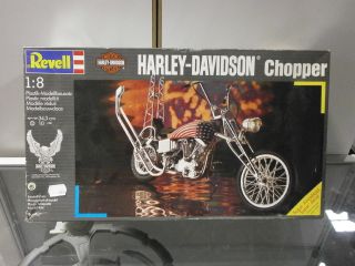 Revell Harley Davidson Chopper Motorrad Plastik Modellbausatz 1 8 mit