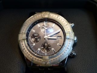 Breitling Automatik Stahl Herren Chronograph Armbanduhr Uhr Nr. 4276