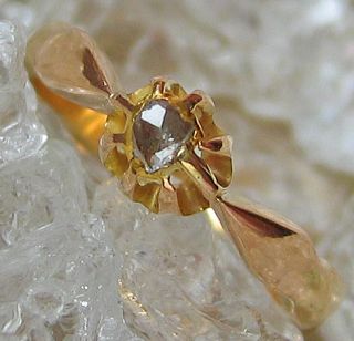 Antikringe Diamantringe 14kt 585 Gold Ring Artdecoring Diamant Rose