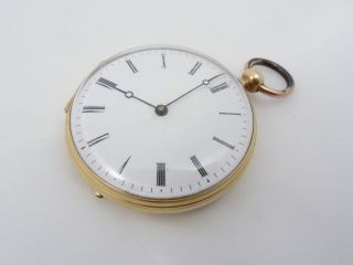 U577 Jugendstil Taschenuhr Schluesselaufzug Gehaeuse Innendeckel 750er