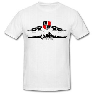 Schlachtschiff Tirpitz Kriegsmarine WM T Shirt *588