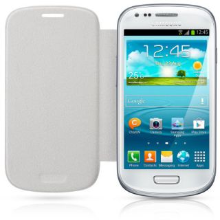Genuine Samsung Galaxy S3 Mini Leather Flip Case EFC 1M7FWEC   Marble