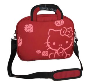 Neu Hello Kitty Notebook Laptop Tasche Bag 10 Rot