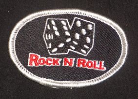 607A Aufnäher Tattoo Old Rock N Roll Poker Würfel Dice