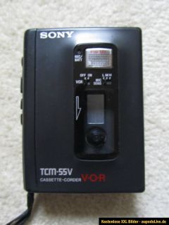 Sony Cassette Corder TCM 55V Walkman Diktiergerät Recorder