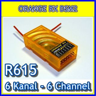 Orange RX DSM2 2,4GHz 6 Kanal 2 Antennen Empfänger R615   Spektrum