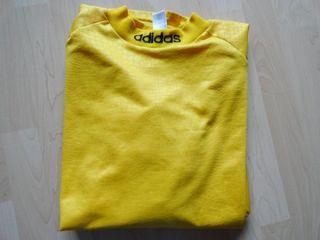 ADIDAS Herren Sport T Shirt / Torwart Shirt Nr.1 Gr. XL gelb