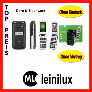 Doro Phone Easy 615gsm   Schwarz (Ohne Simlock) Handy NEU & OVP