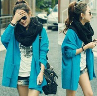 New Korea Women Vogue Knitwear Jumper Sweater H621 Batwing Cardigan