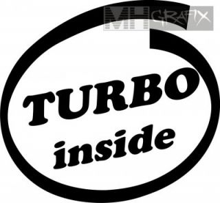 Aufkleber Turbo inside Sticker ++ 10cm