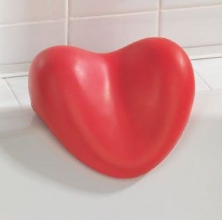 WENKO Nackenkissen rot Herz Kissen für Badewanne Badewannenkiss en