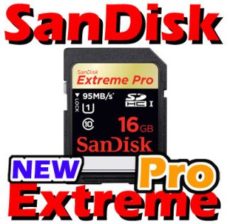 SanDisk Extreme Pro SD SDHC 16GB UHS 1 95MB/s Class10 633X Karte