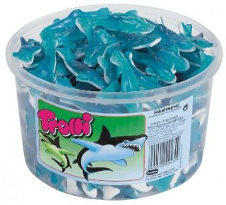 Trolli Haifische, Fruchtgummi, 150 Stüc (3,73EUR/1000g)