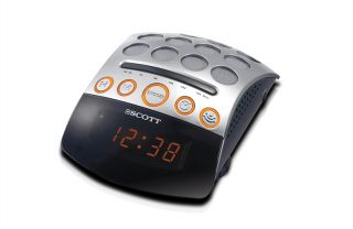 Scott CX48 Yell   Alarm clock Analog Tuner FM radio with Sleep.