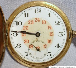 Uralt Vergoldete Herren Taschenuhr Uhr MGBM GBMM Geneve um 1920