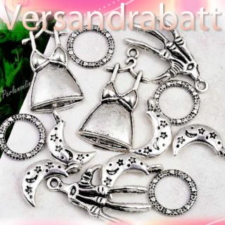 50 Tibet Silber Mix Perlen Spacer beads schmuckteile basteln Charm