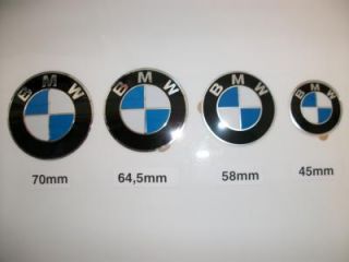 Original BMW Plakette Nabendeckel Emblem 58mm 4 Stk Alufelgen Neuware