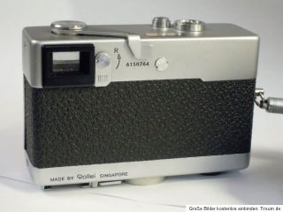 Kompaktkamera Rollei 35, 35mm Tessar 3,5/40 silber gut erhalten