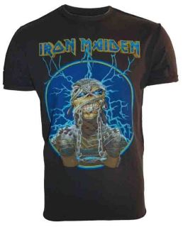 Iron Maiden Mummy T Shirt Tee Mens Amplified Vintage Charcoal Sizes S