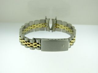 Authentic Ladies Womens Rolex 14K & Stainless Steel Jubilee Bracelet