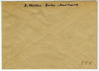 DDR Brief mit Mi.662 Ersttagsstempel 7.11.1958/14.ooUhr Berlin