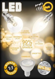 LED TRIAC Dimmer 3W 300W Unterputz für LED Lampen, Kerzen & Spots von
