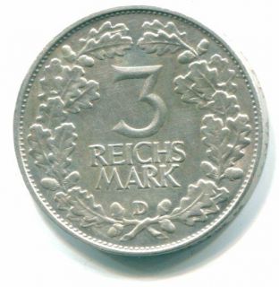 RM Rheinland 1925D in guter Erhaltung/ Silber