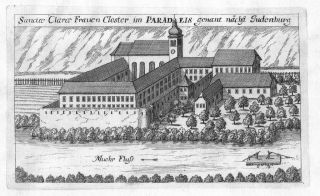 1681   Judenburg Klarissenkloster Kupferstich Vischer