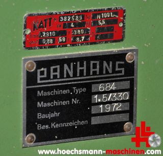 PANHANS Formatkreissäge Typ 684, Schnittlänge 2.600 mm