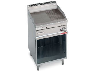 GGB669MGG] Gas Bratplatte /60cm/ Glatt Gerillt 8kw/ Grillplatte