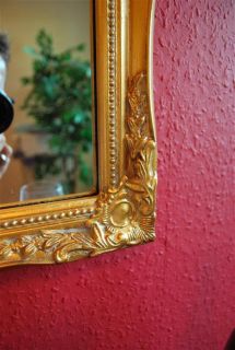 Spiegel Wandspiegel barock antik gold 37 x 47 cm Landhaus