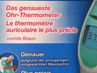 Braun ThermoScan IRT 4020 Infrarot Ohr Thermometer NEU