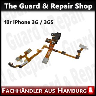 3GS Audio jack Flex Kabel Kopfhörer Buchse Anschluss Mute ON/OFF #704
