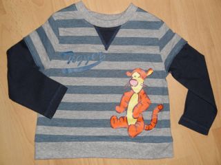 Disney Tigger Langarmshirt Pullover Gr. 74 104