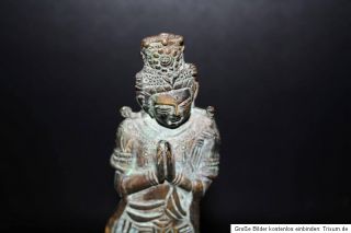 Chinsische Bronze Statue Skulpture Figur old chinese sculpture