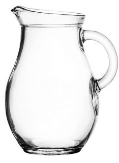 Wasserkrug Kanne Glaskrug 0,5 l Bistro Krug Saftkrug Glas Limokrug