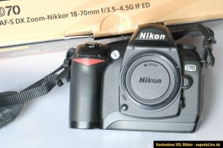 Nikon D70 Gehäuse nur 6800 Auslösungen Top Zustand Nikon Body D 70