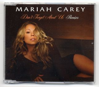 Mariah Carey Maxi CD Dont Forget About Us REMIXES   EU 5 track promo