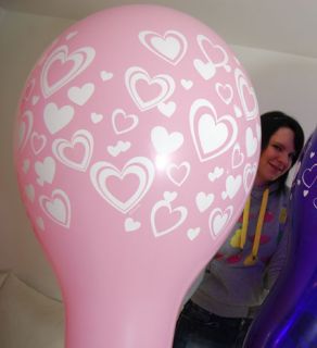 24 Qualatex RIESEN Luftballons Valentinstags Mix*LIEBE*VALENTINES